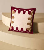 Frette Modernism 002 wool cushion 50cm x 50cm, imported from the UK