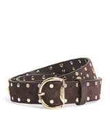 Harrods Sandro Paris Leather Rivet Belt- Buy online at McGrocer