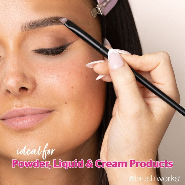Brushworks No. 21 Precise Brow Brush - British product