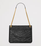 Saint Laurent Niki medium shoulder bag in textured calfskin (British brand)