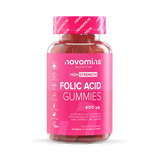 Holland & Barrett Novomins Folic Acid 400µg Peach Flavoured Gummies 90 Gummies- Buy online at McGrocer