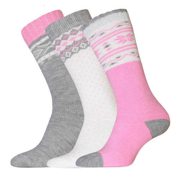 Women's Fair Isle Boot Socks 3 Pack UK 4-8 (British brand)