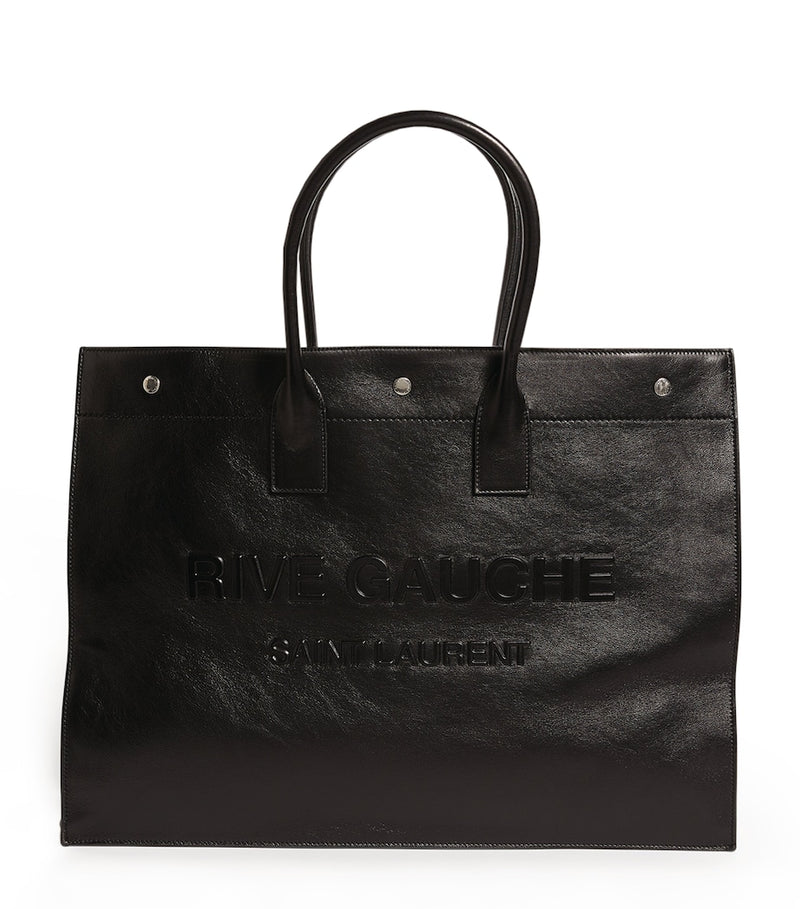 Saint Laurent Rive Gauche tote bag leather twin handles - British product