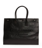 Saint Laurent Rive Gauche tote bag leather twin handles - British product