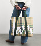 Harrods large tartan check tote bag - British product