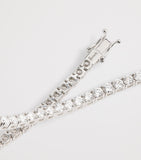 Harrods white gold diamond tennis bracelet 6.00ct - British product