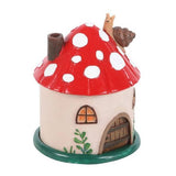 Something Different Resin Incense Holder Mushroom House 10.5cm (British brand)
