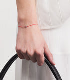 Redline 18kt white gold bracelet with diamond horse charm (British brand)