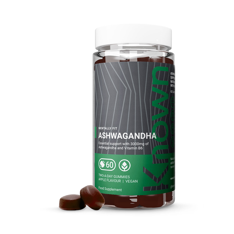 Known Nutrition ashwagandha gummies apple flavour 60 count, UK version