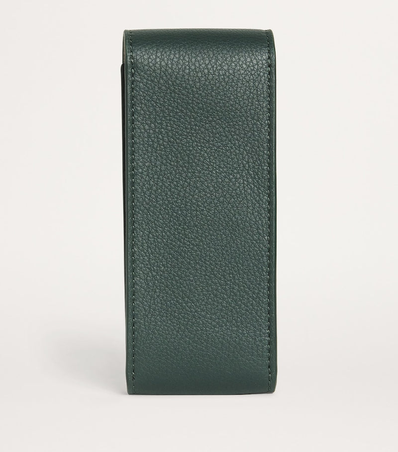 Jean Rousseau Harrods green leather watch pouch (British brand)