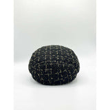 SVNX tweed baker boy hat black, imported from the UK