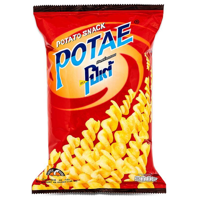 Potae crispy potato twist snack 48g - British product