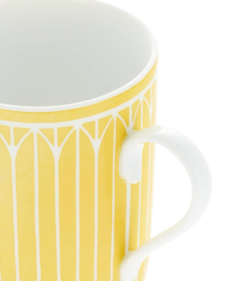 Christofle porcelain Malmaison Riviera mug, imported from the UK