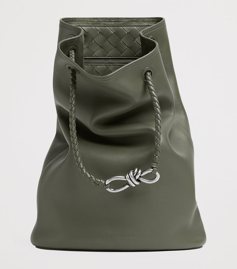 Bottega Veneta Andiamo leather backpack (British brand)