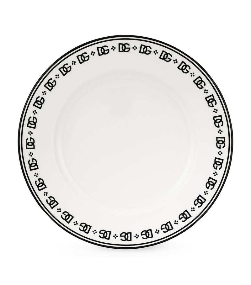 Dolce&Gabbana Casa porcelain DG logo plate 31cm, imported from the UK