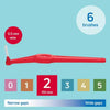 Tepe Angle Interdental Brush Red Oral Hygiene Tool (British brand)
