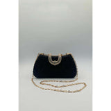Superdrug Clutch Bag - Black Shimmer - 21cm x 12cm x 6cm- Buy online at McGrocer