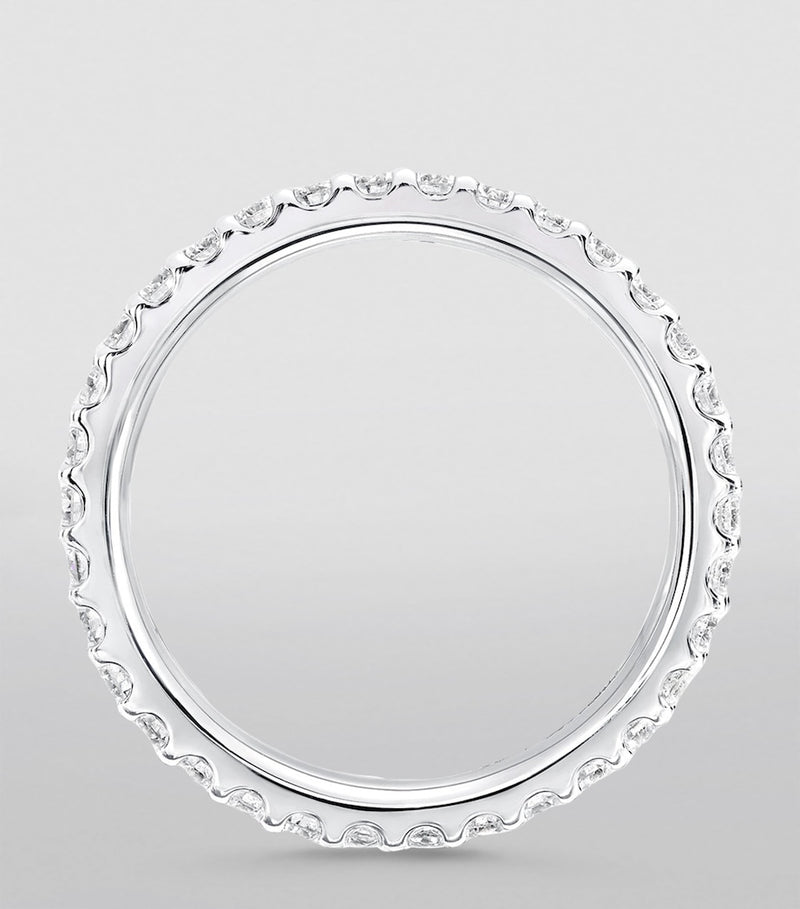 Graff white gold diamond eternity ring, UK version