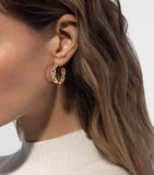 Messika Move Link hoop earrings yellow gold diamond 0.86ct - British product