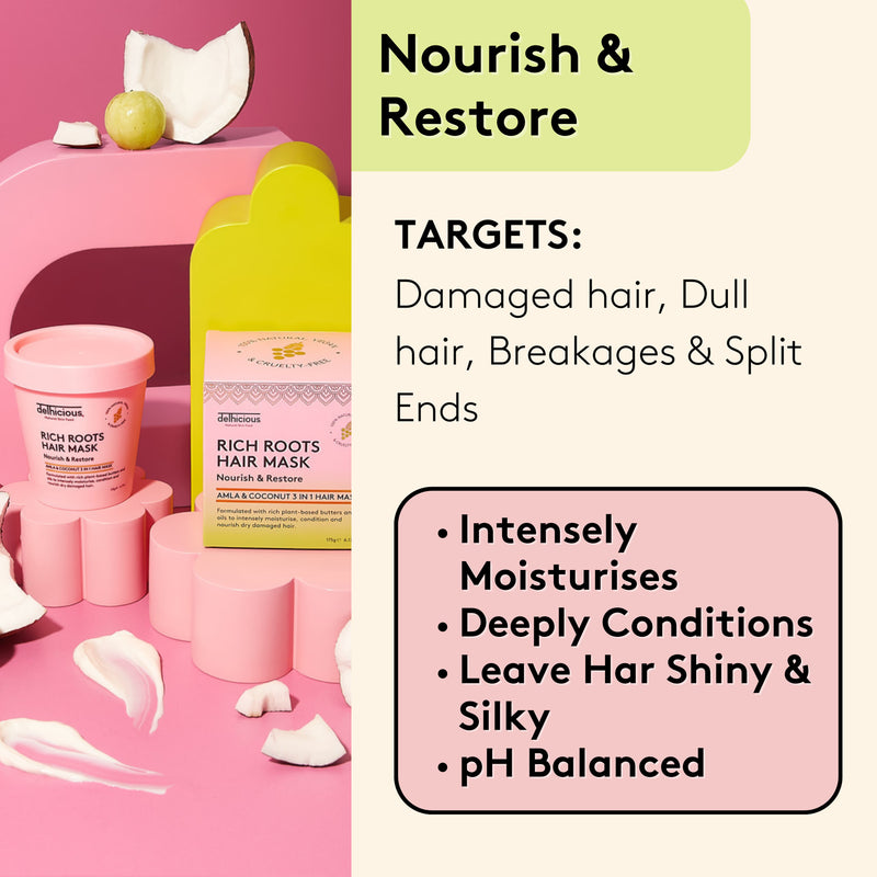 Rich Roots Repair & Restore hair mask, imported from the UK
