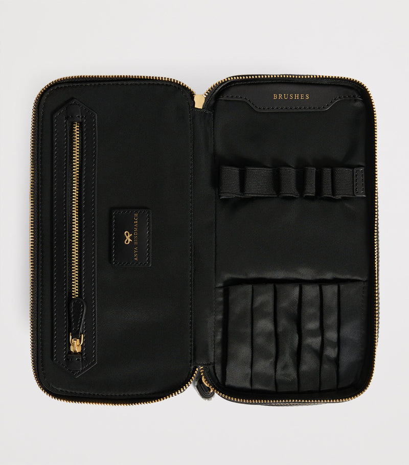 Anya Hindmarch Jacquard Logo Make-Up Pouch - British product