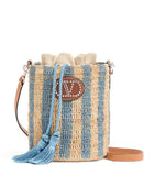 Valentino Garavani straw VLogo signature bucket bag, UK version