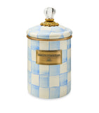 MacKenzie-Childs Sky Check cannister 21.5cm (British brand)