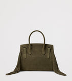 Ralph Lauren suede fringe Ricky 27 top-handle bag, UK version