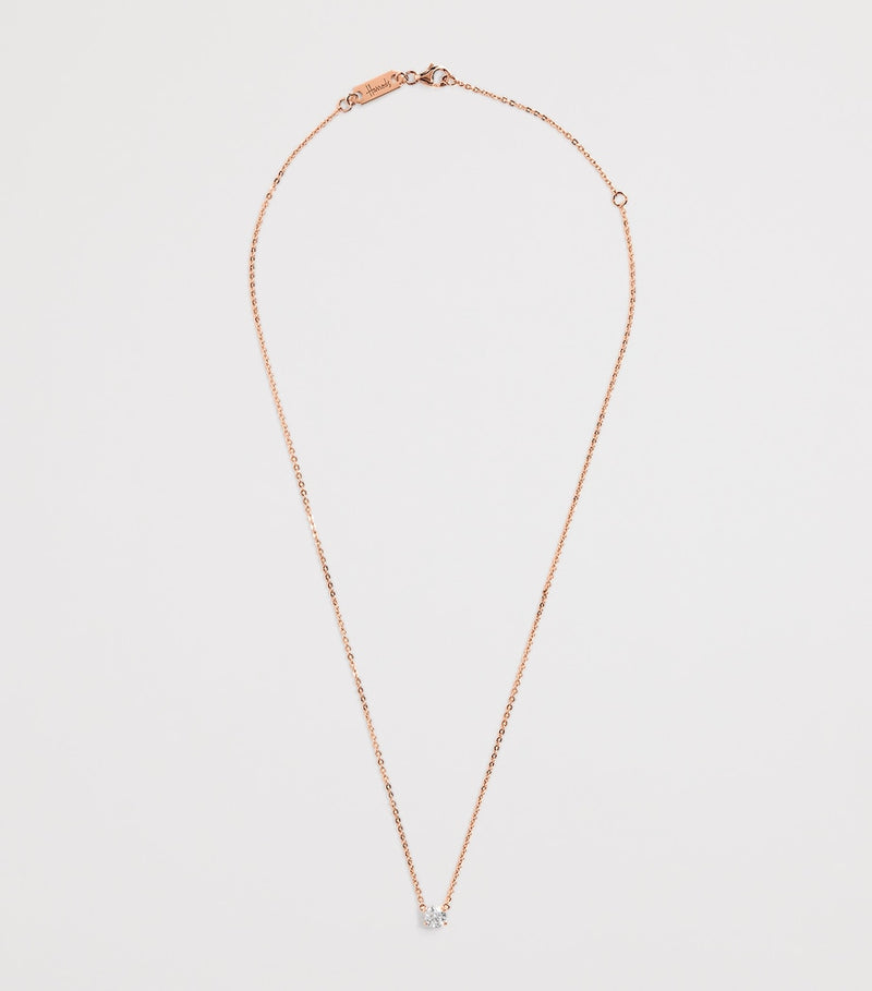 Harrods rose gold diamond necklace 0.50ct, imported from the UK