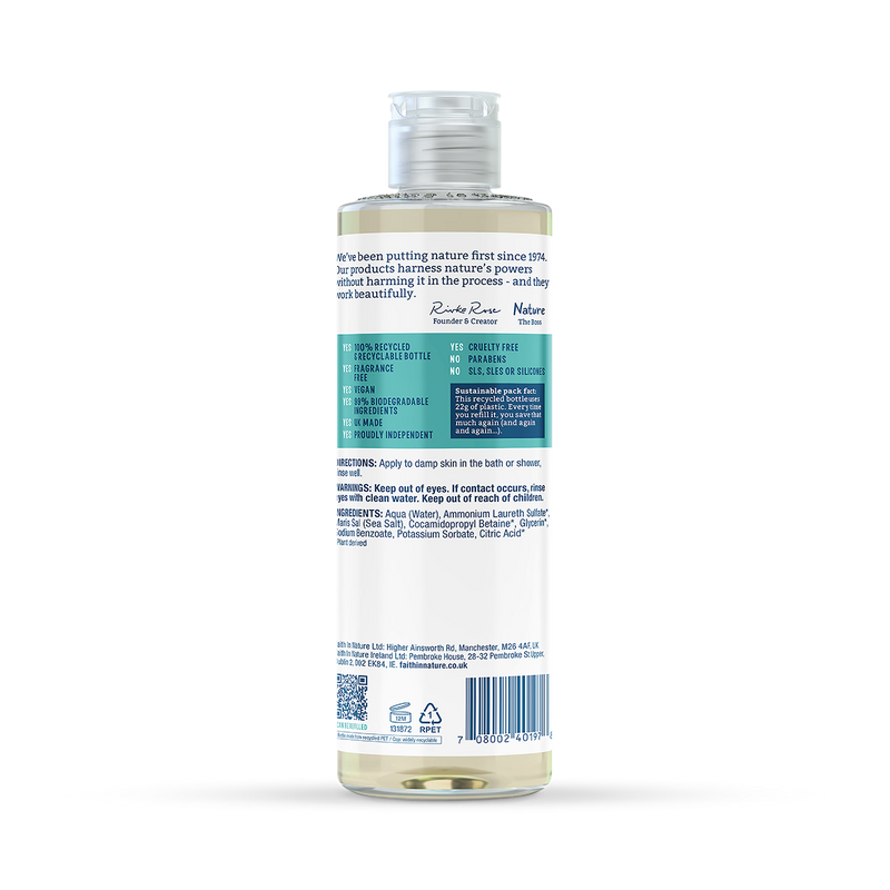 Faith in Nature Fragrance Free Body Wash 400ml