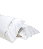 Pratesi embroidered standard pillowcase 50x90cm, imported from the UK
