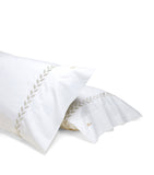 Pratesi embroidered standard pillowcase 50x90cm, imported from the UK