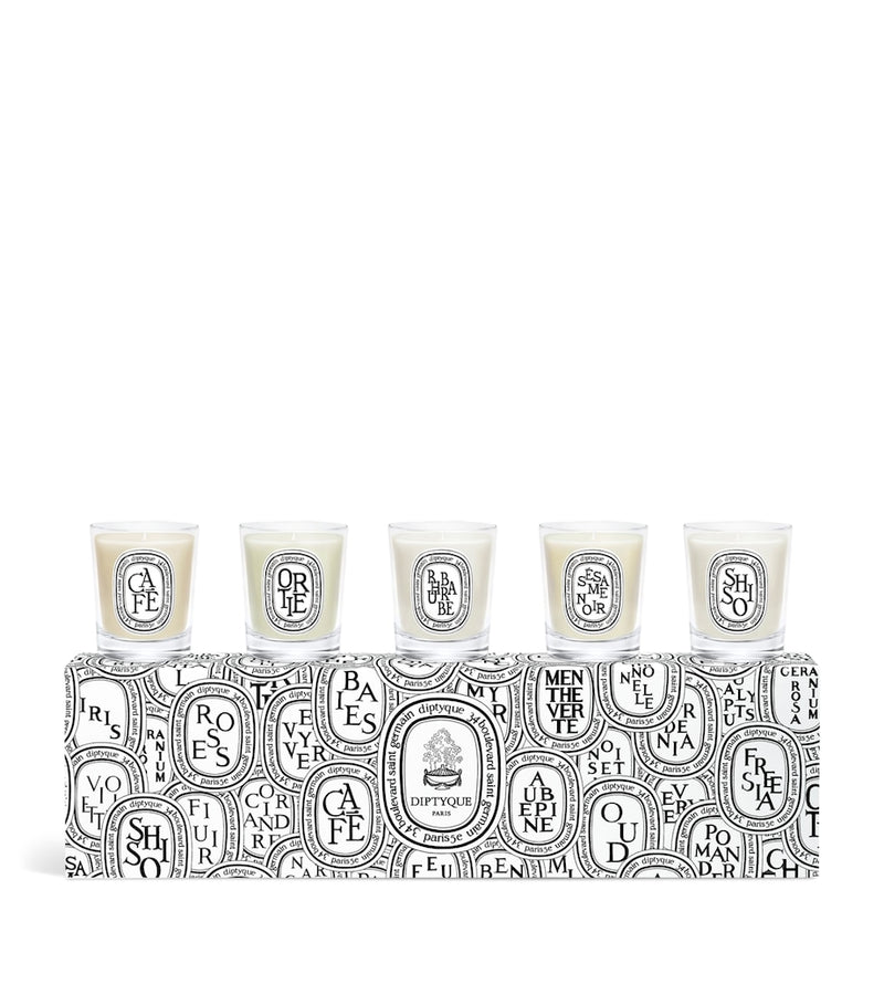 Ensemble de bougies miniatures Diptyque 5 parfums 5x35g (Marque britannique)
