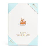 Harrods Harrods Cake Pin Badge Greeting Card- Buy online at McGrocer