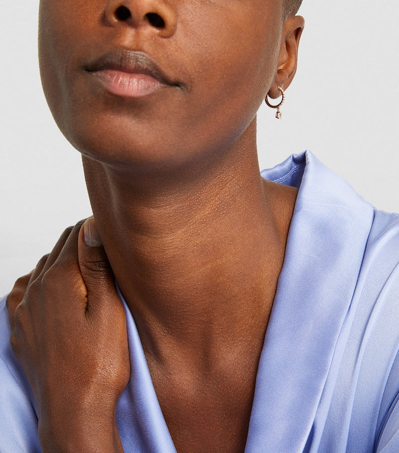 Anita Ko single huggie earring rose gold diamond, imported from the UK