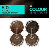 Superdrug Sensations Natural Medium Brown Hair Dye (British brand)