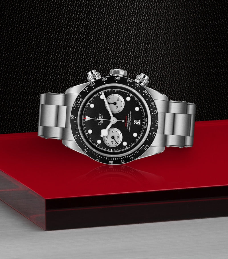 TUDOR Black Bay Chrono stainless steel watch 41mm (British brand)