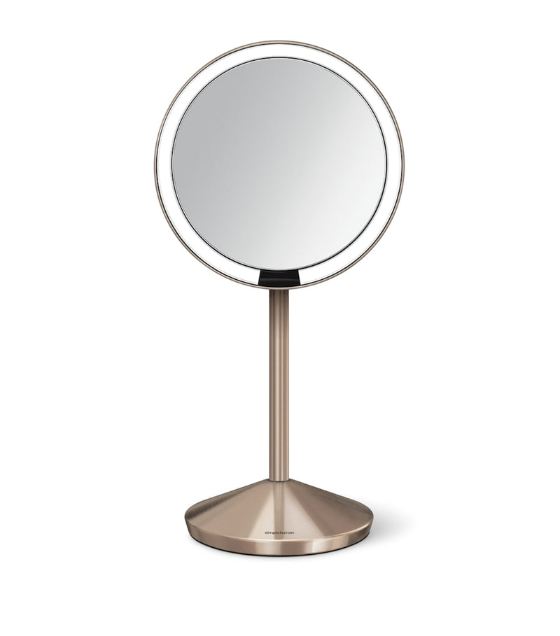 Simplehuman round sensor mirror with automatic sensor and cordless design (British brand)
