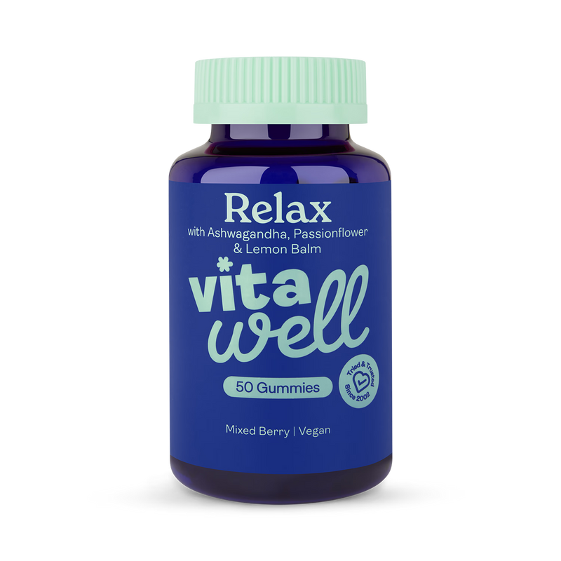 Vitawell Relax Gummies mixed berry 50s (British brand)