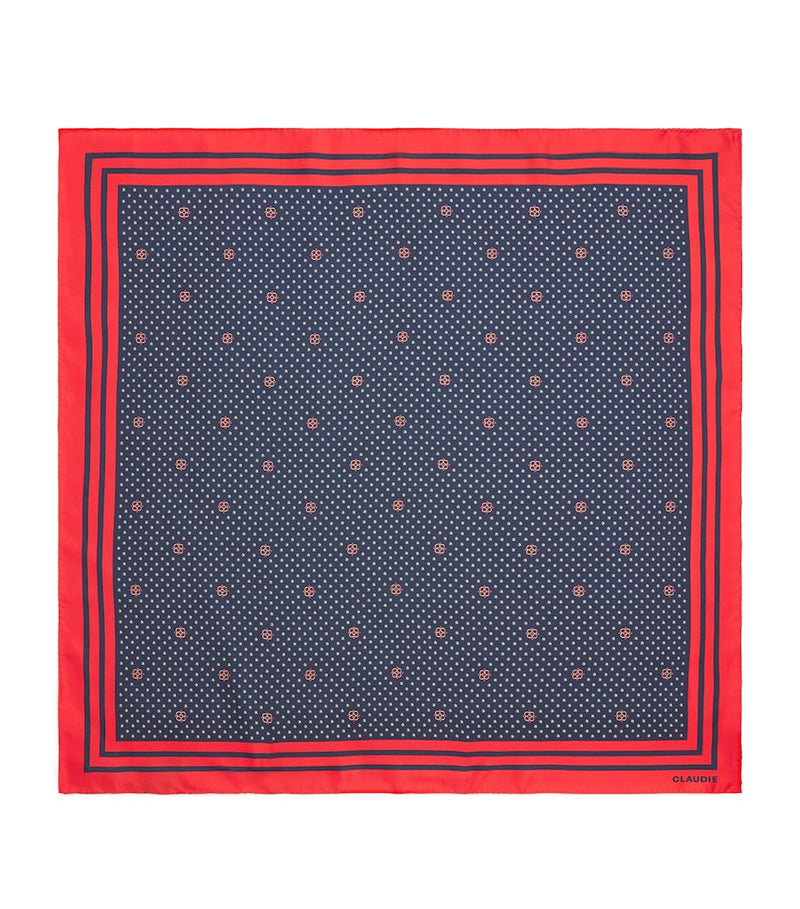 Claudie Pierlot silk scarf polka-dot 90x90cm, UK version