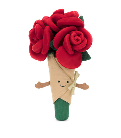 Harrods Jellycat Amuseables Rose Bouquet Soft Toy 30cm- Buy online at McGrocer
