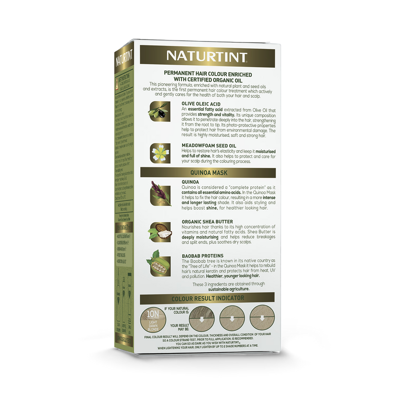 Naturtint permanent hair colour 10N Light Dawn Blonde, imported from the UK