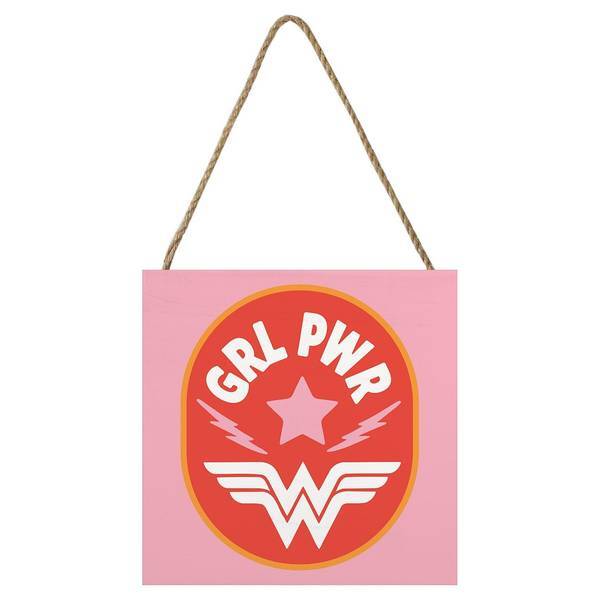 Wonder Woman Grl Pwr wooden block collectible (British brand)