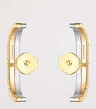 Boucheron Quatre Radiant Edition gold diamond stud earrings, imported from the UK
