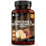 Superdrug New Leaf Lions Mane & Reishi Potent 4000mg Vegan Capsules- Buy online at McGrocer