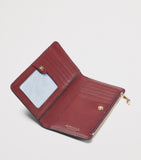 Aspinal of London large croc-embossed Mayfair purse (British brand)