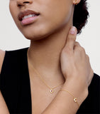 Monica Vinader gold vermeil ruby July birthstone necklace - British product