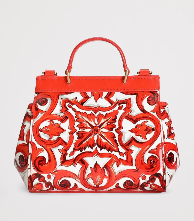 Dolce&Gabbana kids shoulder bag with Majolica motif, UK version