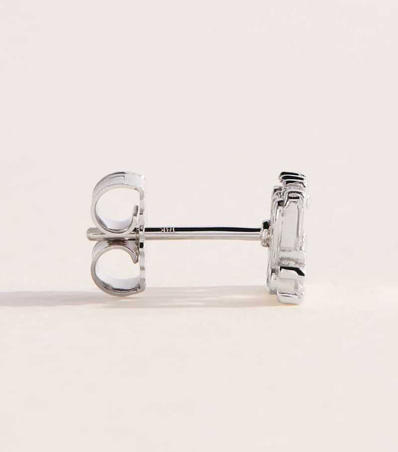 Suzanne Kalan white gold diamond stud earrings (British brand)