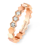 Chaumet Bee de Chaumet ring in rose gold with diamonds, UK version